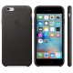 Apple Funda Leather Case para el iPhone 6s - Negro