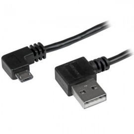 StarTech.com Cable de 2m Micro USB con conector acodado a la derecha USB2AUB2RA2M