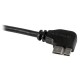 StarTech.com Cable delgado de 0,5m Micro USB 3.0 acodado a la derecha a USB A USB3AU50CMRS