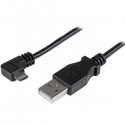 StarTech.com Cable de 1m Micro USB con conector acodado a la derecha - Cable de Carga y Sincronizacion USBAUB1MRA