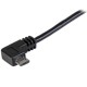 StarTech.com Cable de 1m Micro USB con conector acodado a la derecha - Cable de Carga y Sincronizacion USBAUB1MRA