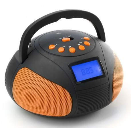 RADIO PORTATIL NGS ORANGE FIRE ANTZZ - 6W RMS - FM - MP3 - SD USB -  BLUETOOTH - NARANJA