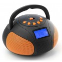 RADIO PORTATIL NGS ORANGE FIRE ANTZZ - 6W RMS - FM - MP3 - SD USB -  BLUETOOTH - NARANJA