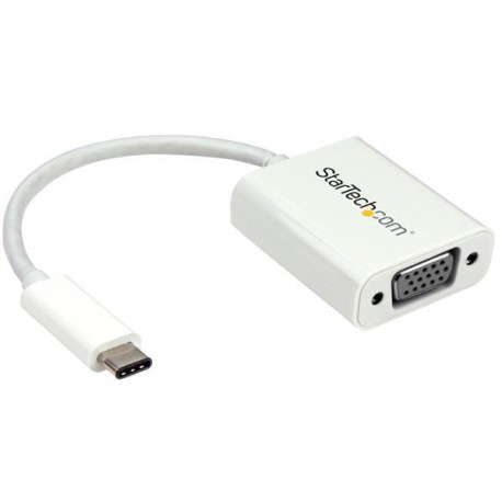 StarTech.com Adaptador USB-C a VGA - Blanco CDP2VGAW