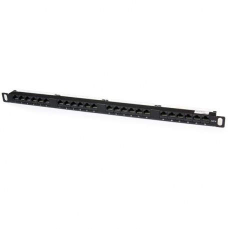 StarTech.com Panel de Parcheo de 24 Puertos RJ45 Cat5e 110 - 0,5U Montaje en Rack - Patch Panel PANELHU24