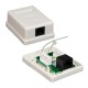 NANO CABLE ROSETA DE SUPERFICIE PARA RJ45 CAT.5E 1 TOMA, BLANCO 10.21.1001
