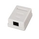 NANO CABLE ROSETA DE SUPERFICIE PARA RJ45 CAT.5E 1 TOMA, BLANCO 10.21.1001