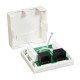NANO CABLE ROSETA DE SUPERFICIE PARA RJ45 CAT.5E 2 TOMAS, BLANCO 10.21.1002
