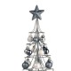Árbol de Navidad Plateado con Bolas