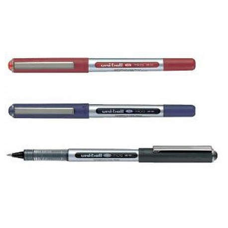 ROLLER UNI BALL UB150 PUNTA 0.5MM ACERO INOXIDABLE -CLIP METALICO - TINTA AZUL RESISTENTE AL AGUA