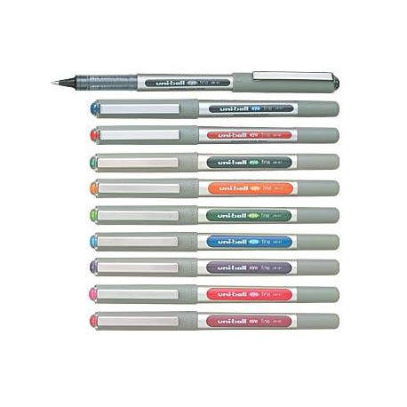 ROTULADOR UNI BALL EYE FINE 0.7 MM - PUNTA ACERO INOXIDABLE - CUERPO PLASTICO - CLIP METALICO - TINTA ROJA RESISTENTE AL AGUA