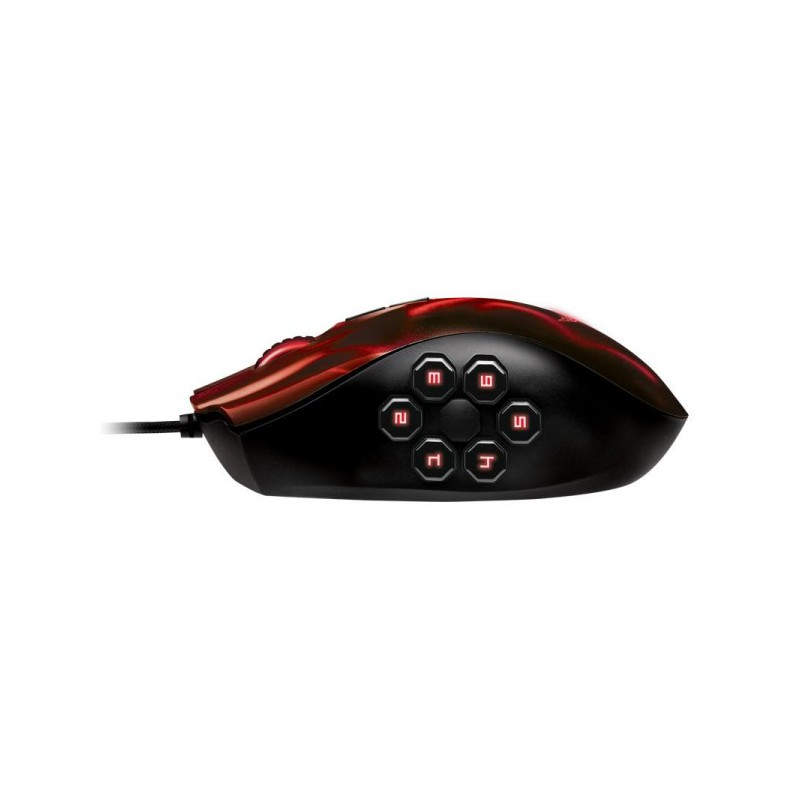 Razer Naga Hex Wraith Expert Moba Rojo
