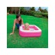 Piscina Hinchable para Niños Cuadrado Intex Rosa