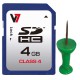 V7 Micro SDHC 8 GB Clase 4 + adaptador SD VAMSDH8GCL4R-2E
