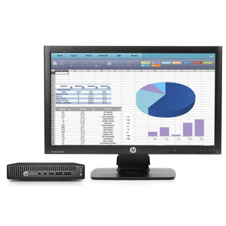 HP EliteDesk 800 35W G2 Mini + ProDisplay P202 + IWC f/Desktop Mini & Thin Client P1G15EA%23KIT