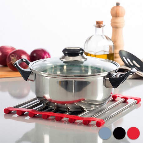 Rejilla Metálica Salvamanteles Gris