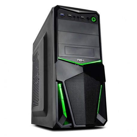 NOX Pax Green edition Midi-Tower Negro NXPAXG