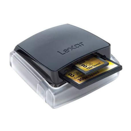Lexar Professional USB 3.0 Dual-Slot Reader USB 3.0 (3.1 Gen 1) Type-A Negro  LRW400CRBEU