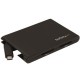 tarTech.com Lector/Escritor de Tarjetas de Memoria SD con 2 Ranuras - USB 3.0 con Puerto USB-C - SD 4.0, UHS II 2SD4FCRU3C