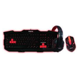 Approx appCOMBOO2 USB QWERTY Negro, Rojo APPCOMBOO2