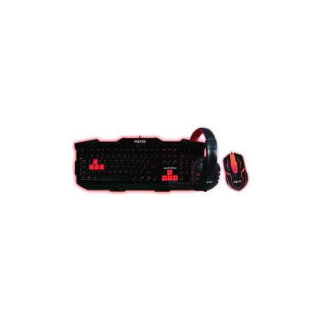 Approx appCOMBOO2 USB QWERTY Negro, Rojo APPCOMBOO2