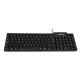 Omega OK05TES USB QWERTY Español Negro OK05TES