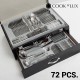 Cubertería de Acero Inoxidable Cook D'Lux (72 piezas)