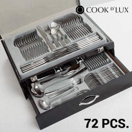 Cubertería de Acero Inoxidable Cook D'Lux (72 piezas)