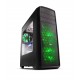 NOX Coolbay ZX Green LED Midi-Tower Negro NXCBAYZXGR