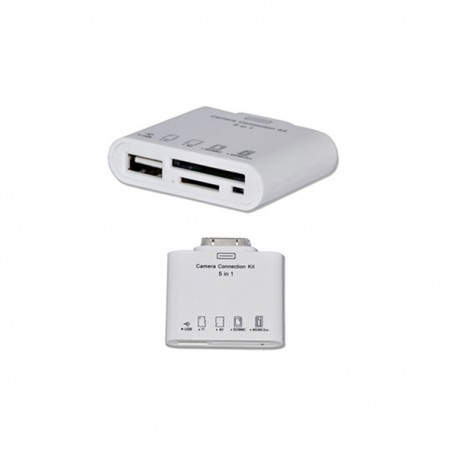 LECTOR DE TARJETAS 3GO Kit de conexion 5 1 para Ipad/Iphone ICONKIT