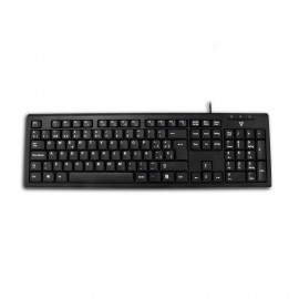 V7 J153313 USB + PS/2 QWERTY Español Negro CKU100SP