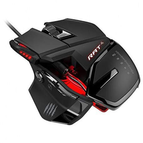Mad Catz RAT 4 USB Ãptico 5000DPI Negro MCB4373100A3/04/1