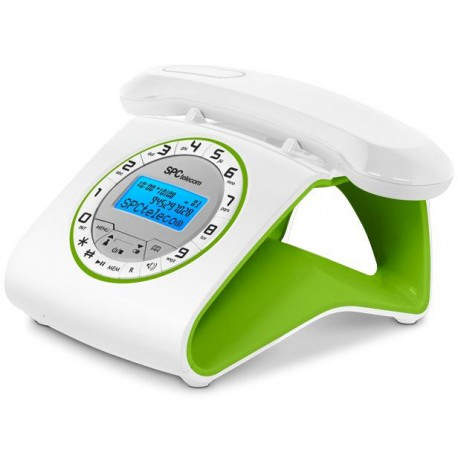 SPC TELECOM RETRO DELUXE 7703 VERDE 50 REG IDENTIFICADOR MANOS LIBRES 7703V