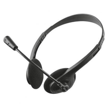 Trust ZIVA CHAT HEADSET Binaurale Diadema Negro 21517