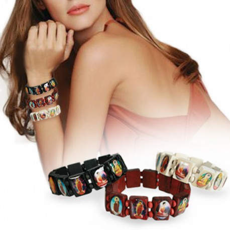 Pulseras de Madera Buda Negro