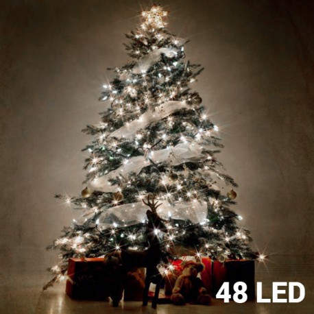 Luces de Navidad Blancas (48 LED)