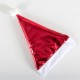 Gorro Papá Noel Metalizado Plateado