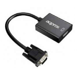 Approx appC25 VGA HDMI Negro APPC25