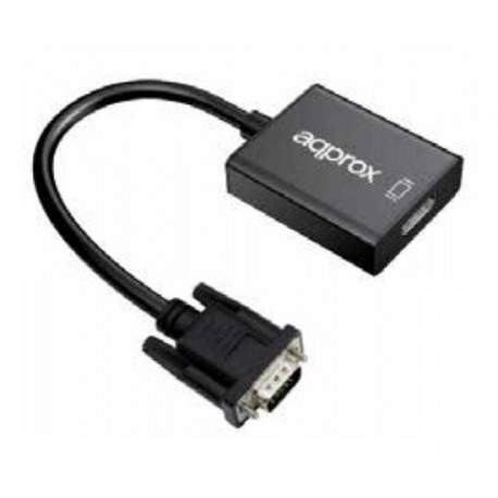 Approx appC25 VGA HDMI Negro APPC25