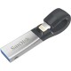 Sandisk SDIX30N-064G-GN6NN 64GB USB 3.0/Lightning Negro, Plata unidad flash USB SDIX30N-064G-GN6NN