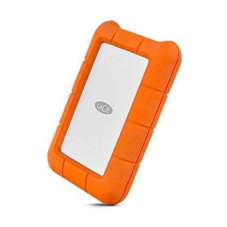 LaCie Rugged USB-C 4TB USB Type-C 3.1 (3.1 Gen 2) 4000GB Naranja, Plata STFR4000800