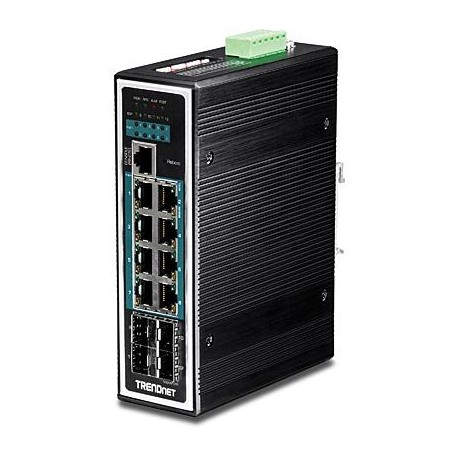 Trendnet TI-PG1284i Gestionado L2+ Gigabit Ethernet (10/100/1000) EnergÃÂ­a sobre Ethernet (PoE) TI-PG1284I