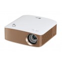 LG PH150G 130lÃÂºmenes ANSI LCOS 720p (1280x720) Portable projector Oro, Color blanco PH150G