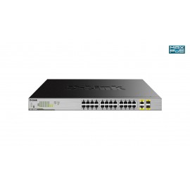 D-Link DGS-1026MP No administrado Gigabit Ethernet (10/100/1000) EnergÃÂ­a sobre Ethernet (PoE) Negro, Gris switch DGS-1026MP