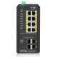 ZyXEL RGS200-12P Gestionado L2 Gigabit Ethernet (10/100/1000) EnergÃÂ­a sobre Ethernet (PoE) Negro RGS200-12P-ZZ0101F