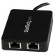 StarTech.com Adaptador de Red USB-C con Dos Puertos Ethernet Gigabit y Puerto Adicional USB (Type-A) US1GC301AU2R