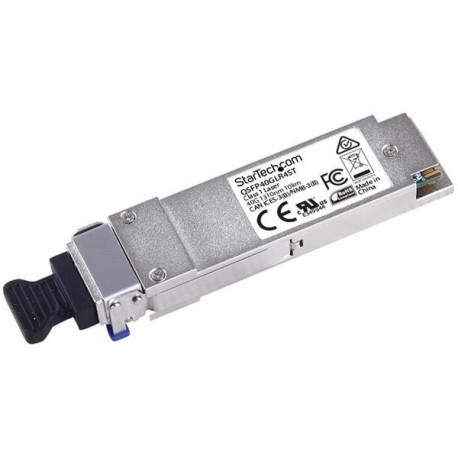 StarTech.com Transceptor de Fibra QSFP+ de 40Gb 40GBase-LR4 Compatible Cisco QSFP-40G-LR4 Monomodo LC 10km DDM/DOM QSFP40GLR4ST