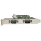 StarTech.com Tarjeta Serie PCI Express de 2 Puertos DB9 RS232 con UART 16C1050 PEX2S1050