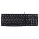 Logitech K120 USB AZERTY Francés Negro 920-002515