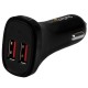 StarTech.com Cargador de Coche USB de Dos Puertos - 24W / 4,8A - Negro USB2PCARBKS